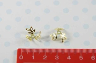 Розетка для бус 50 шт под золото