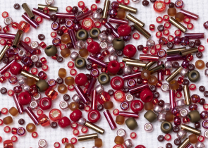 Бисер Япония MIX 10 г №3218 красно-бронзовый