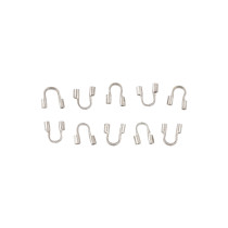 " Zlatka" Протектор для тросика FMK- Y02 5 х 4. 5 мм 10 шт 01 под серебро