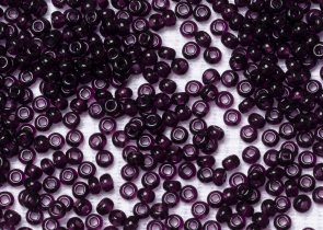 Бисер Чехия круглый 06/0 50г 20080h прозрачный темно-сиреневый квадратное отверстие