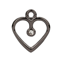 "BLITZ" PPT009 Подвеска 15 х 17 мм №06 черный никель (прозрачный)